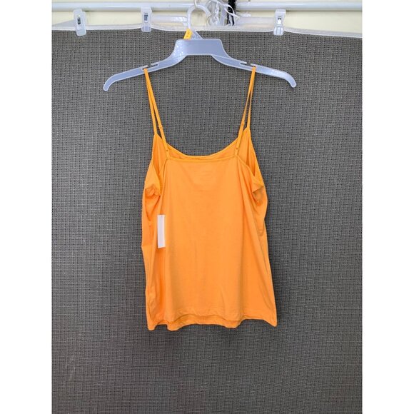Time And Tru Woman's Size L (12-14) Orange Tank Top Cami Adjustable Straps - Picture 1 of 7